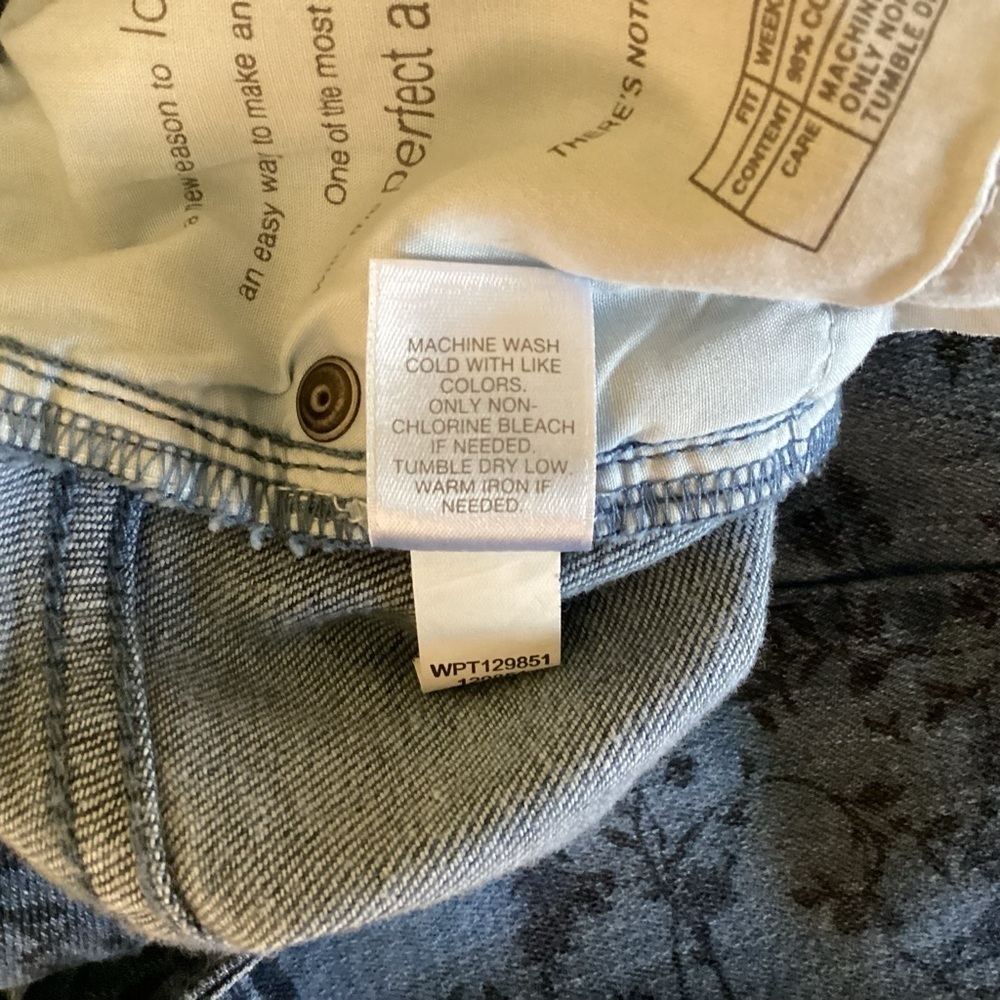 J. Jill Weekender Women’s Denim Floral Straight Leg Jeans. Size 14 - Picture 9 of 9